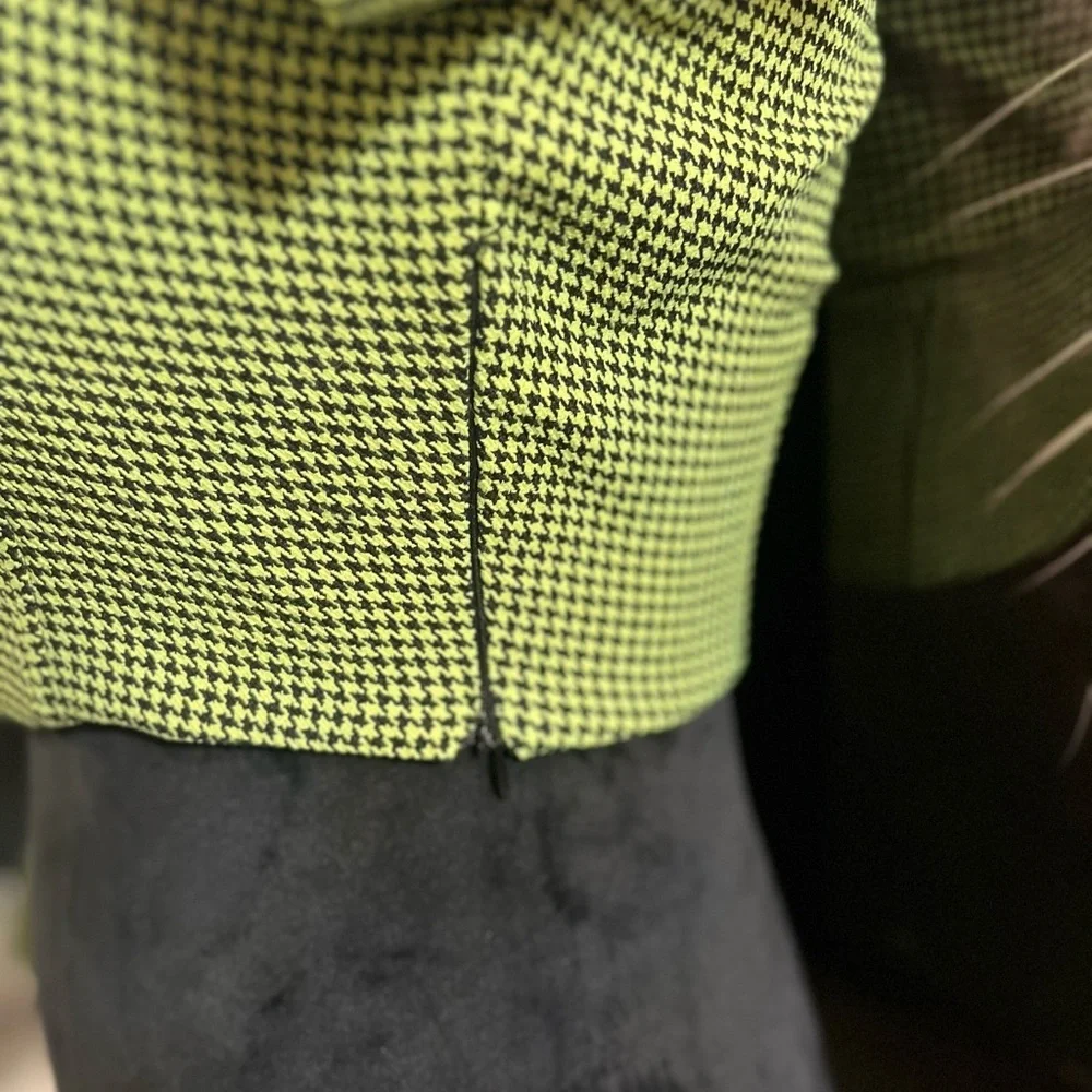 Zara 💚🖤 houndstooth